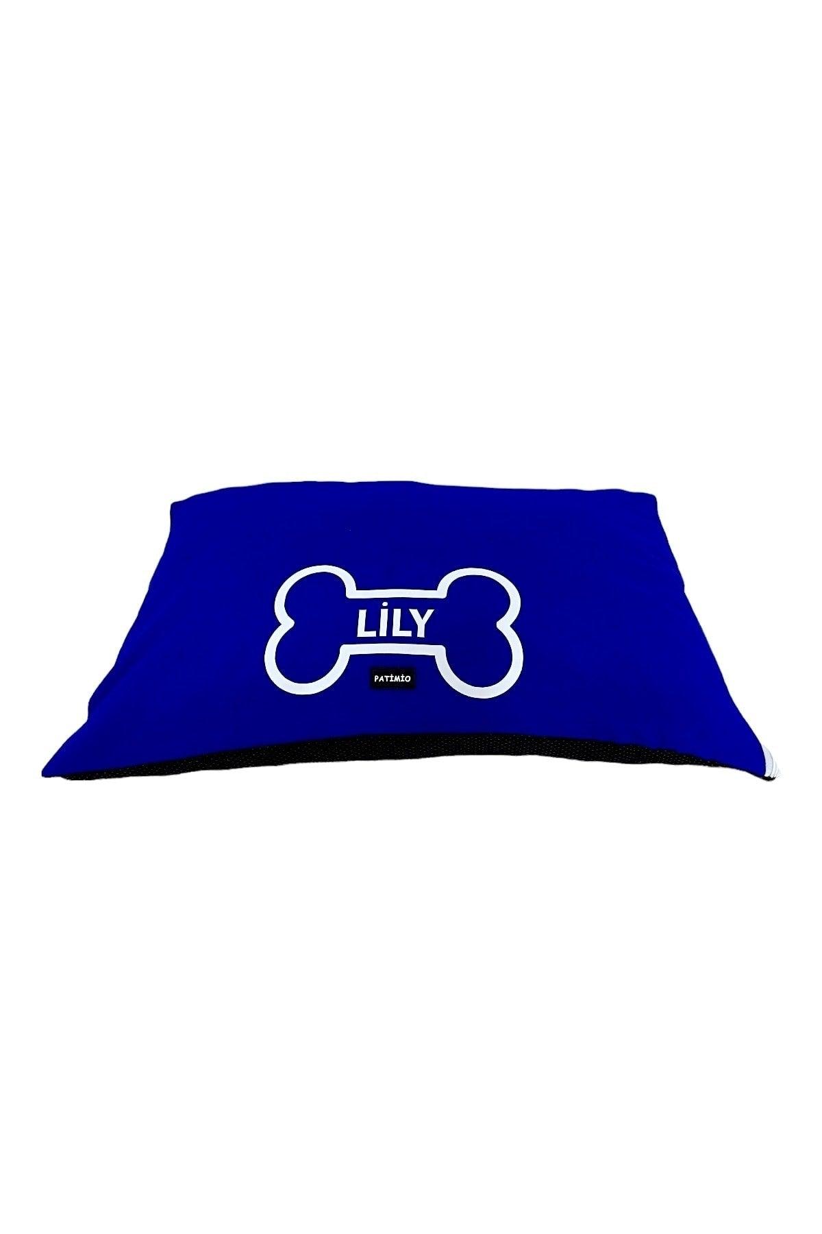 Name Custom Cat And Dog Bed Blue Color