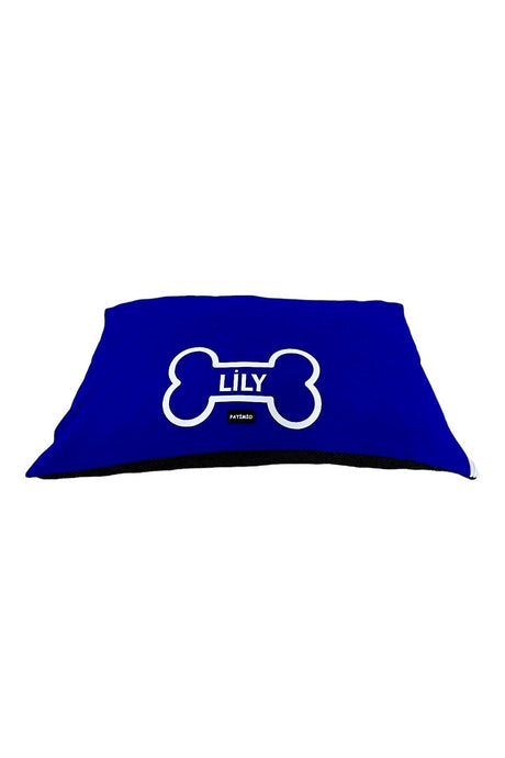 Name Custom Cat And Dog Bed Blue Color
