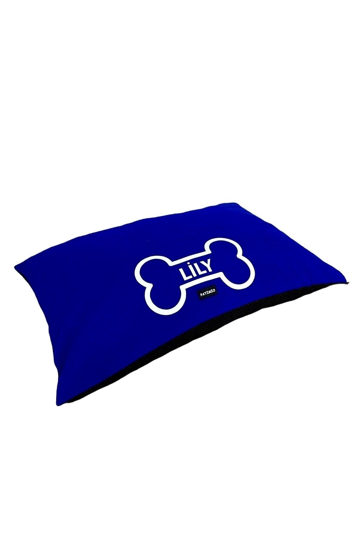 Name Custom Cat And Dog Bed Blue Color