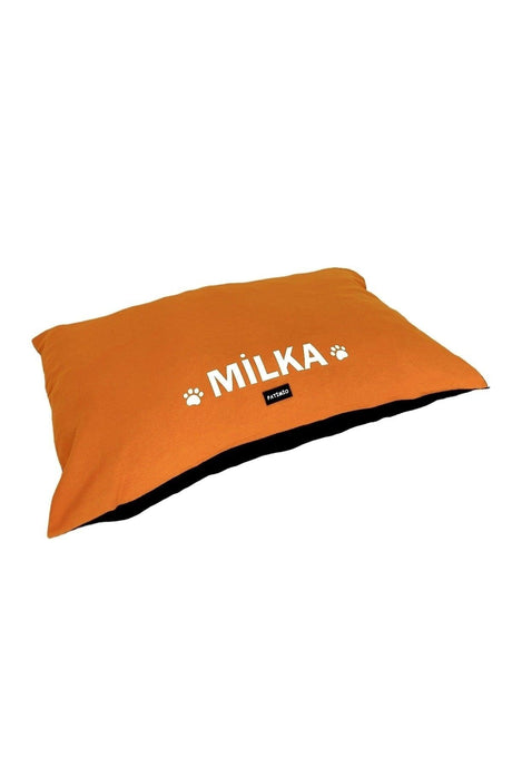 Name Custom Cat And Dog Bed Orange Color