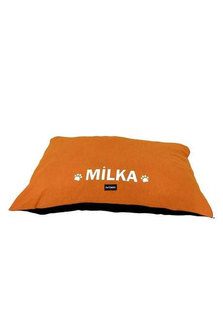 Name Custom Cat And Dog Bed Orange Color
