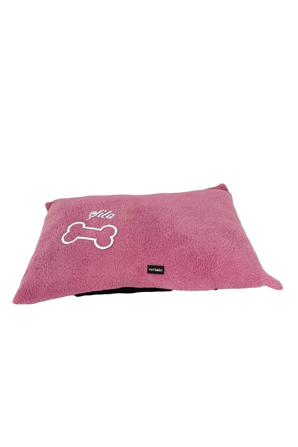 Name Special Soft Cat And Dog Bed Pink Color
