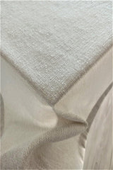 Natural Linen Textured Cream Table Cloth - Swordslife