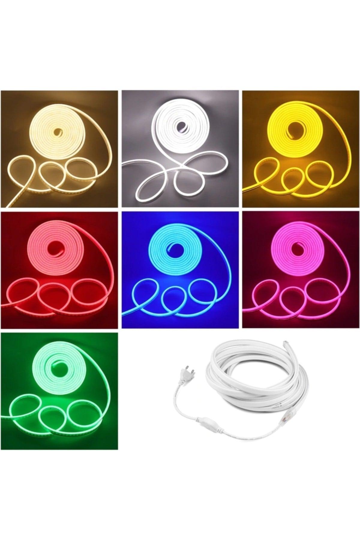 Neon Flexible Led Strip 10 Meter White + 220