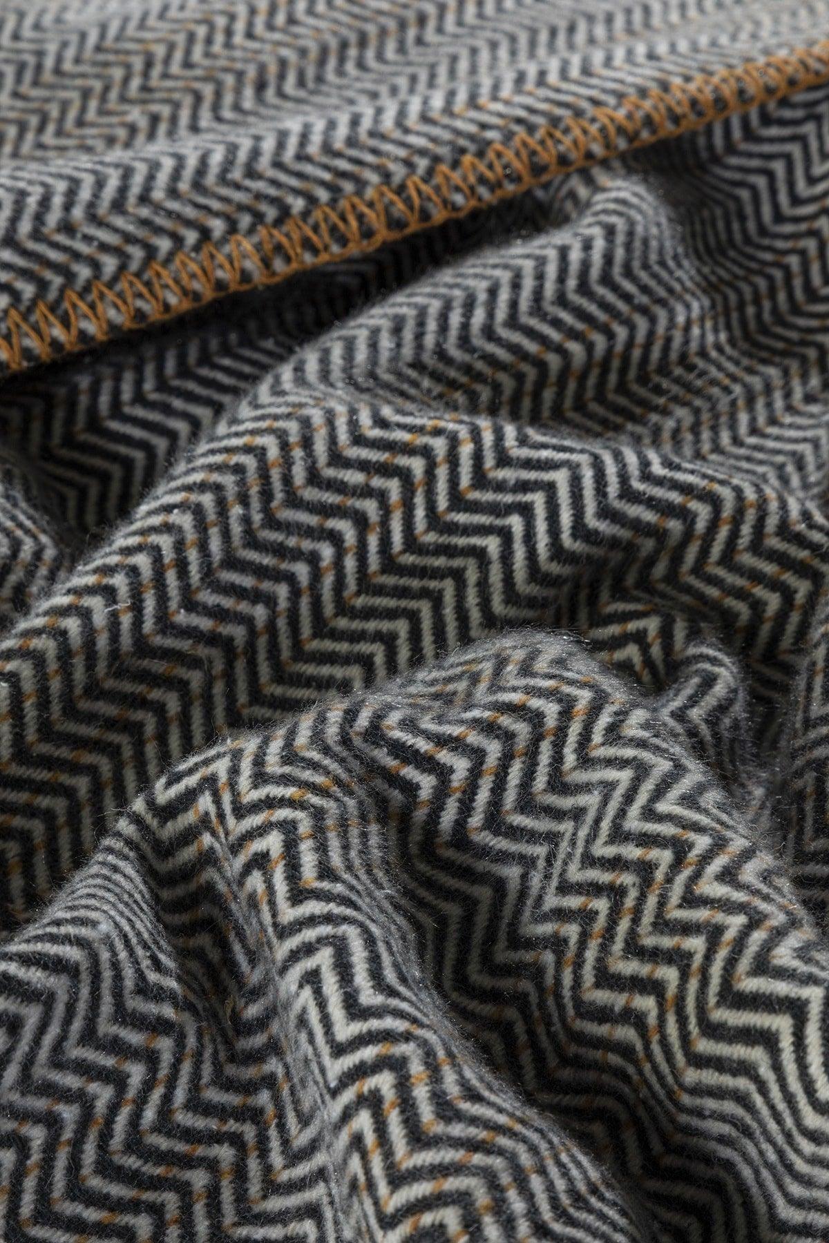 Neostriped Cotton Double Blanket 200x220 Cm Anthracite - Swordslife