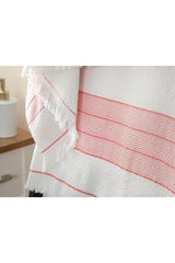 New Retro Cotton Striped Bath Towel Set 50x85+75x150cm Tile - Swordslife