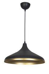 Nil Special Modern Design Striped Black Gold Metal Cafe - Kitchen Single Chandelier - Swordslife