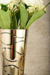 Nisaluce Home-rose Glass Vase-gold Plated - Swordslife