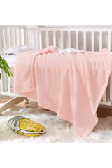 Nomi Baby Blanket Pink Newborn Baby Crib Stroller Swaddle Plush Blanket 100x120 Cm - Swordslife