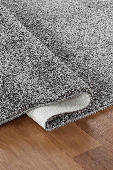 Anti-Slip Floor Washable Gray Shaggy Bathroom