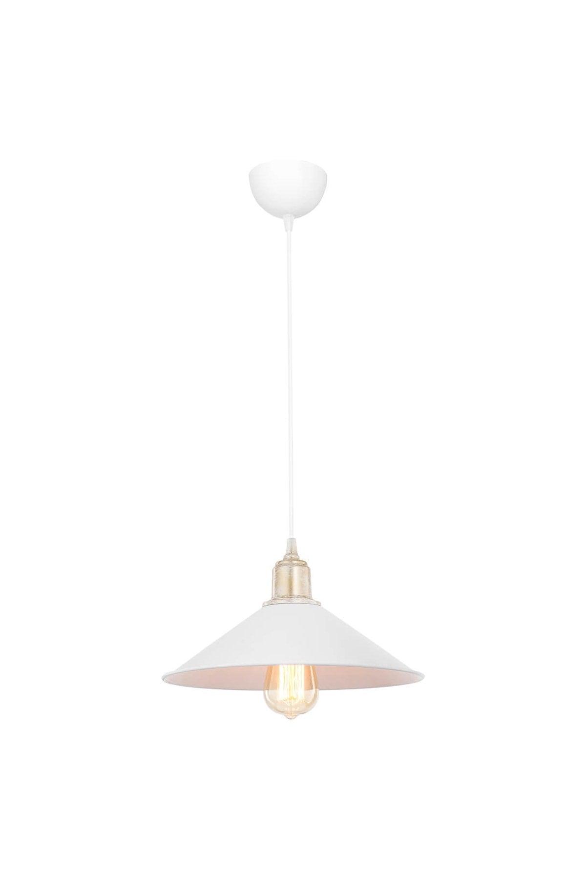 Nord Single Antique Pendant Lamp White - Swordslife