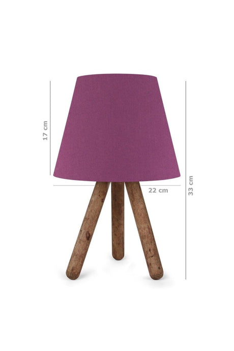 North Home Purple Wooden Leg Lampshade Fabric Headboard 2 Pieces - Swordslife