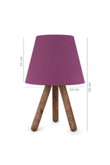 North Home Purple Wooden Leg Lampshade Fabric Headboard 2 Pieces - Swordslife