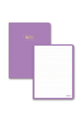 Notes Mini Notebook Lined Purple 14x20 Cm