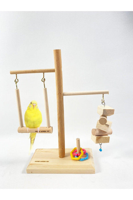 Notremondepet Wooden Swing Bird Perch