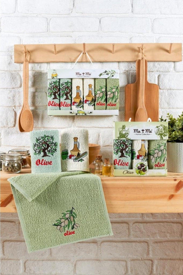 Olive 6 Pcs Kitchen Towel - Swordslife