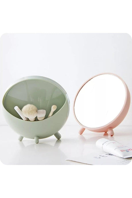 Ontime Practical Organizer Oval Makeup Mirror - Swordslife