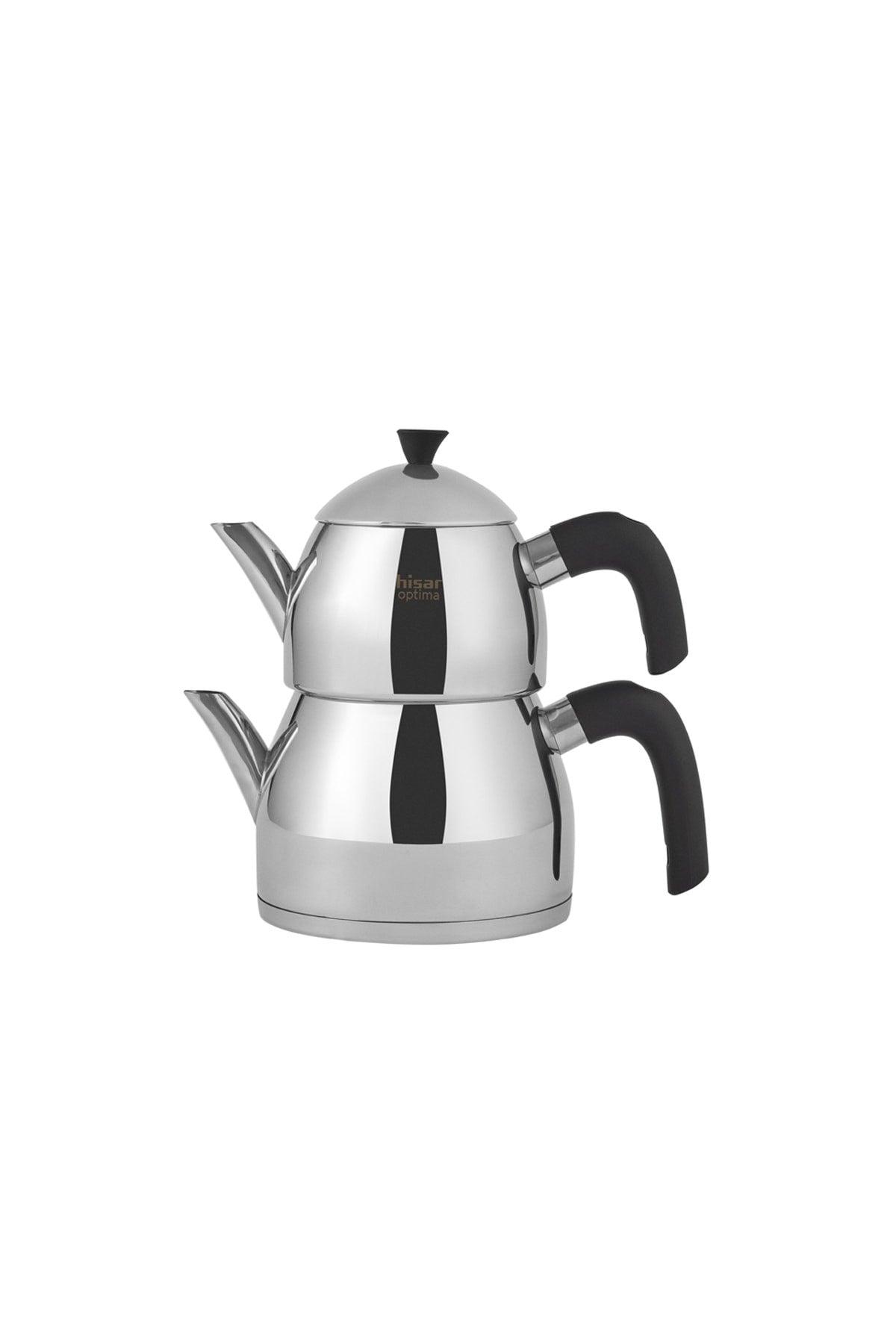 Optima Burçak Steel Teapot Black - Swordslife