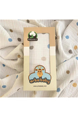 Organic Cotton 4-Ply Patterned Muslin Baby Blanket - Colorful Polka Dot Themed - Swordslife