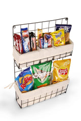 Organizer Basket Wire Textile Kitchen And