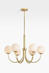 Orillia - 6 Arm Chandelier (Matte Gold) - Swordslife