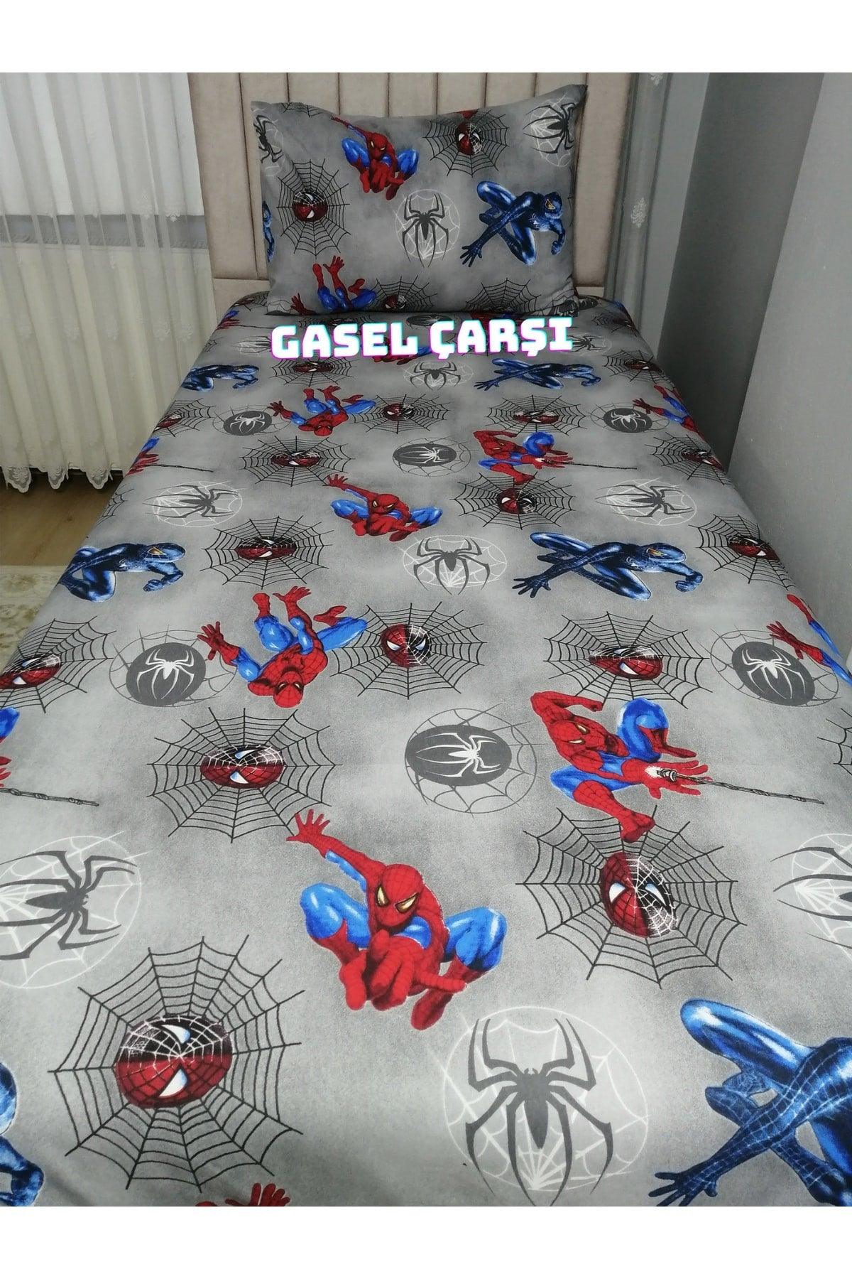 Spider-Man Woven Ranforce Fabric Elastic Bed Sheet Spiderman - Swordslife