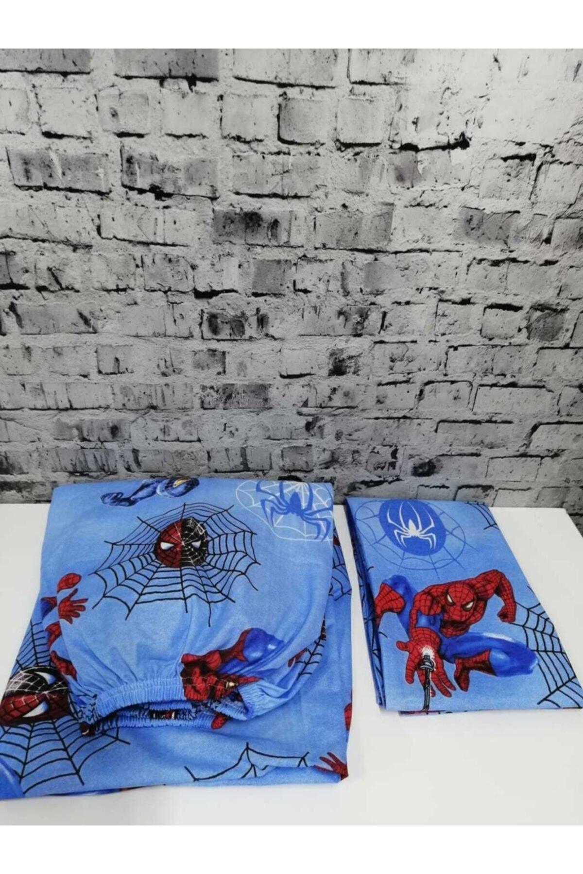 Spider-Man Woven Ranforce Elastic Bed Sheet Set - Swordslife