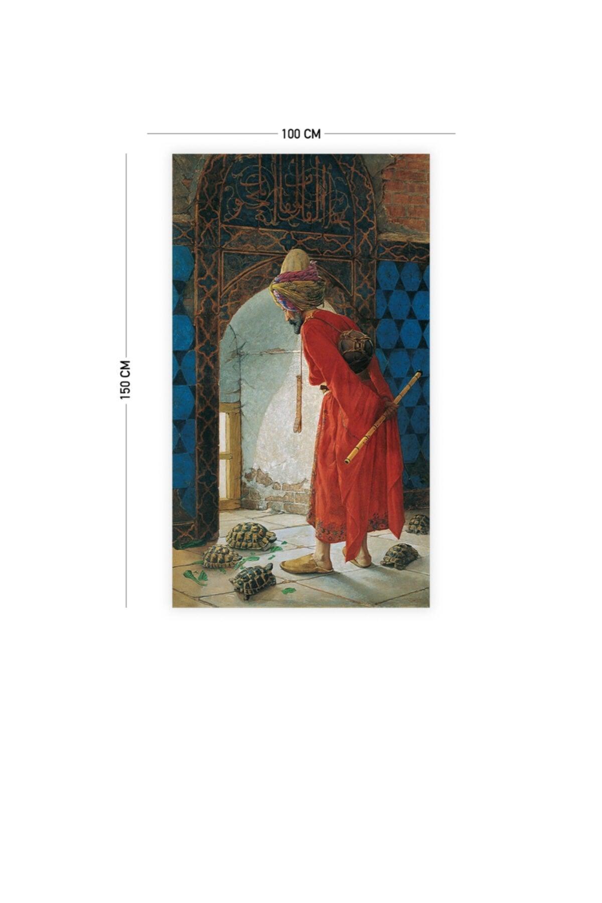 Osman Hamdi Bey Turtle Trainer Wall Covering Carpet 140 X 100 Cm-70x100 Cm - Swordslife