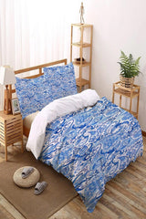 Osso Patterned Double Sheet Duvet Cover Set Nyds-4 - Swordslife