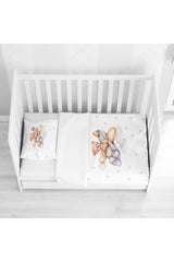 Osso Airplane Bear Bear Animal Patterned Crib Baby Room Duvet Cover Set - Swordslife