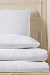 Hotel Cotton Satin White Double Duvet Cover Set - Swordslife