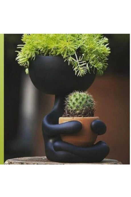 Sitting Buddha Concrete Flower Pot - Swordslife