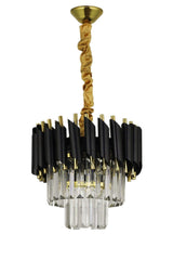 Palmira 30 Crystal Stone Luxury Chandelier - (black-gold) - Swordslife