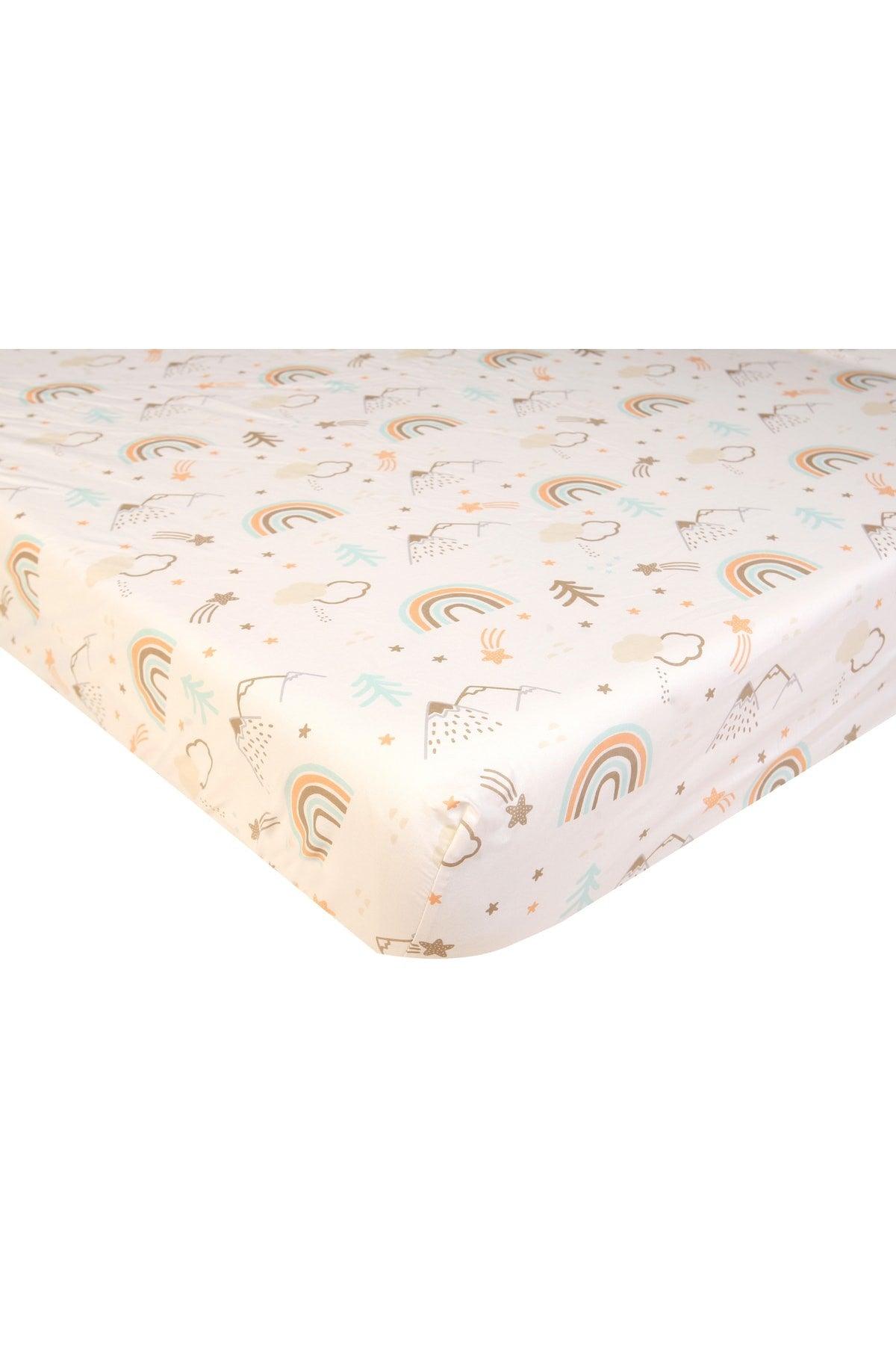 Park Mattress Elastic Bed Sheet Set Rainbow 70x110 Cm. And Pillowcase 35x45 Cm - Swordslife