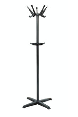 Pedestal Hanger Lux Coat Rack Black