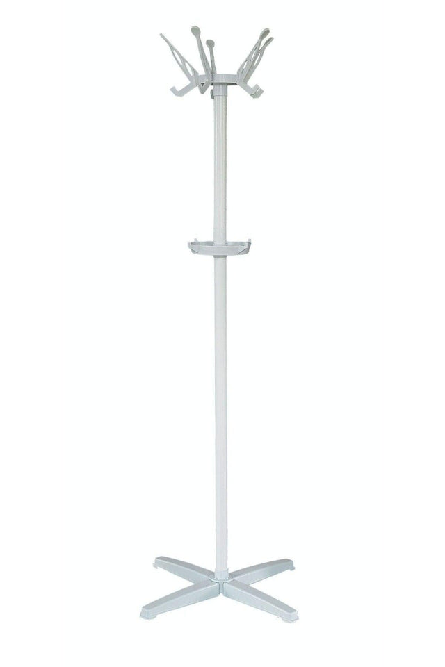 Pedestal Coat Rack Lux Coat Rack White