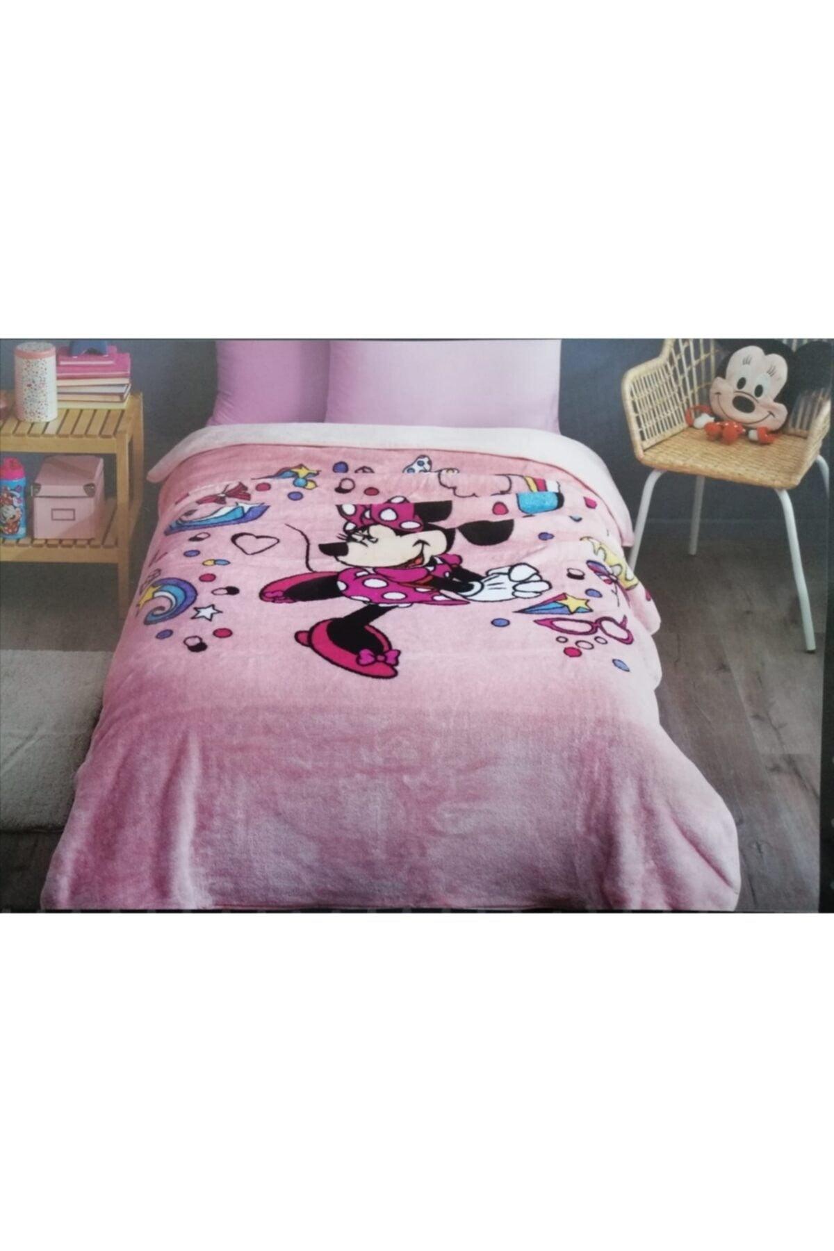 Plush Minnie Mouse Printed Single Blanket - Swordslife