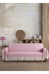 2 Pieces Oversized 180 X 300 Cm Sofa Sofa Sofa Bed Cover Covering Pink Arms - Swordslife