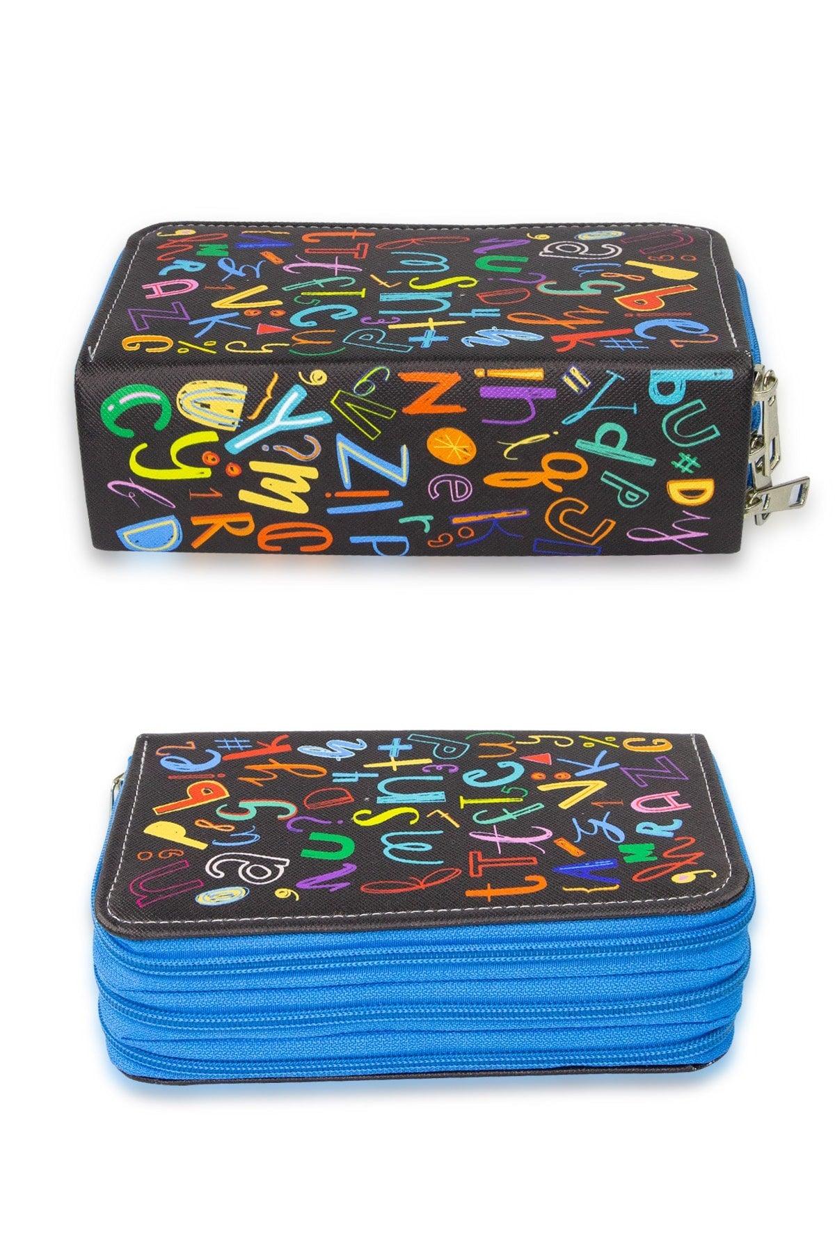 Pencil Case Alphabet Kawaii Pattern Orginazer Three