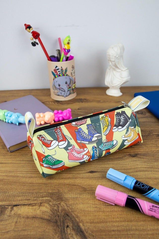 Pencil Case Convers Cute Themed Triangle