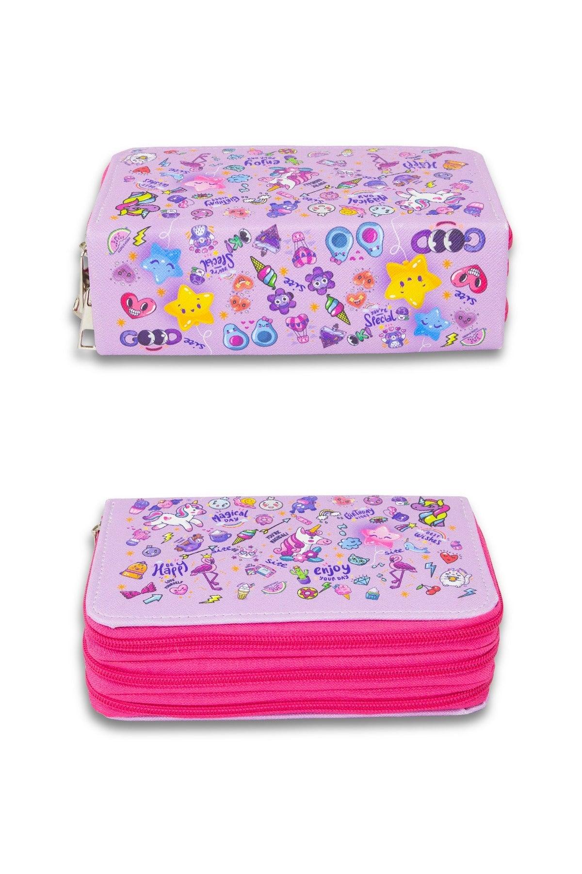 Pencil Case Unicorn Kawaii Pattern Orginazer