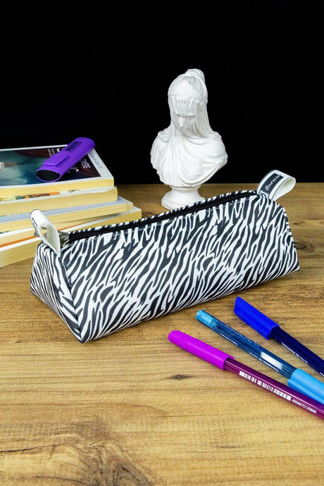 Pencil Case Mini Zebra Vegan Leather (PEN Holder