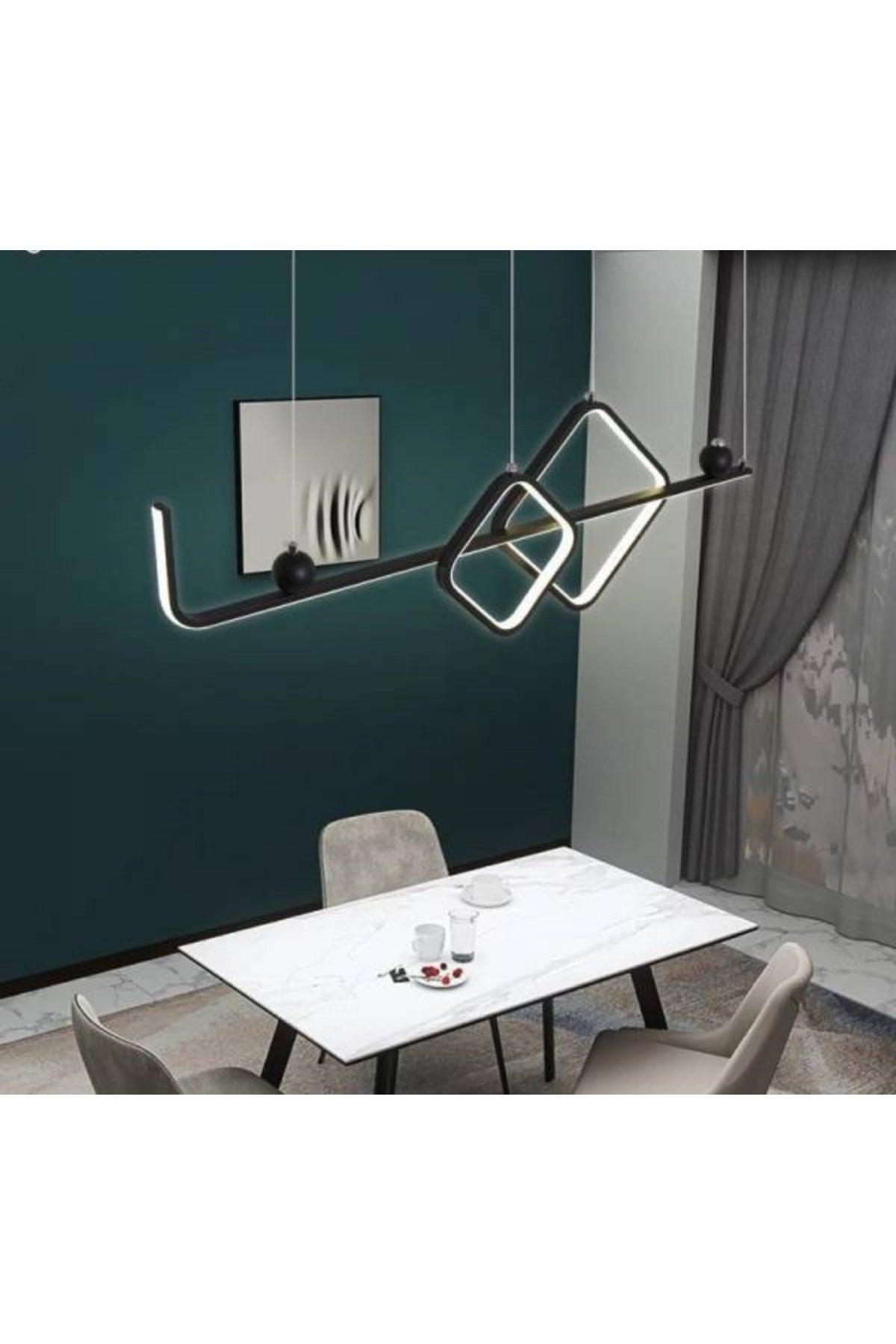 Pendant Lamp 2 Triangle Model Modern Led Black Chandelier - Swordslife