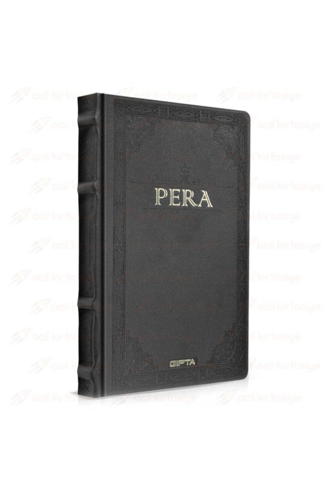 Pera 17x24 Black Unlined Leather Cover Hardcover