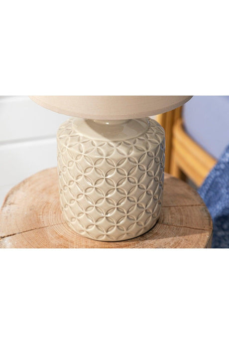 Pera Ceramic Lampshade 25x25x42 Cm Cream - Swordslife