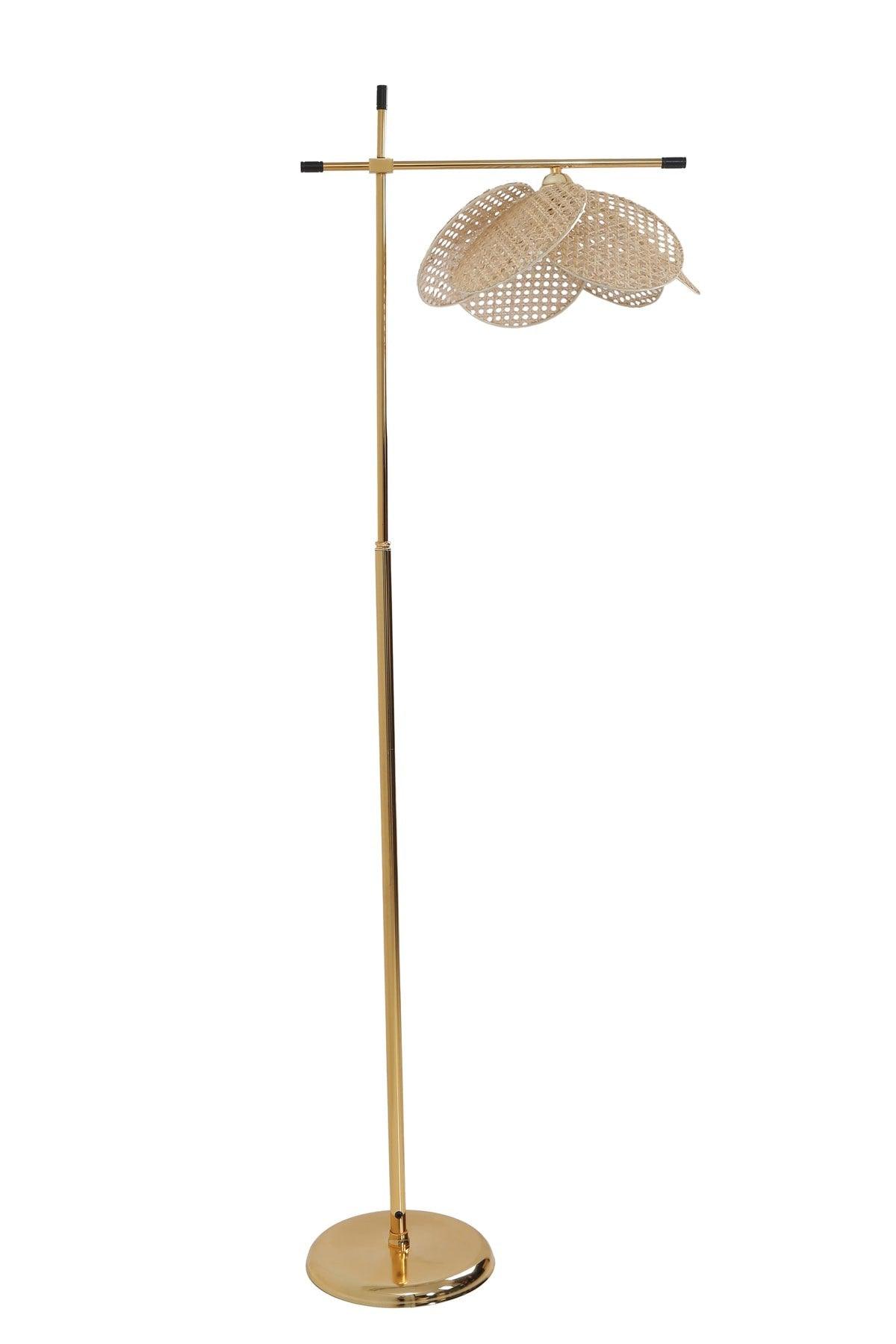 Pera Gold Lampder Propeller Rattan mit Kapuze - Swordslife