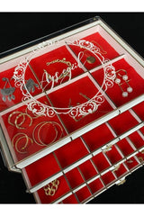 Personalized Glass Transparent Lid Jewelry Jewelry