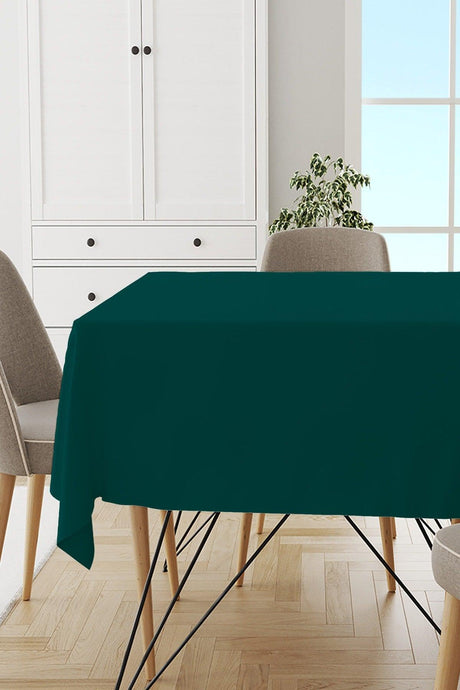 pet. Green Plain Table Cloth Thai Feather Velvet Stain Resistant Washable Woven Fabric Plain Solid Color Mso019 - Swordslife