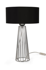 Philippine Table Lamp Chrome Black Hat - Swordslife