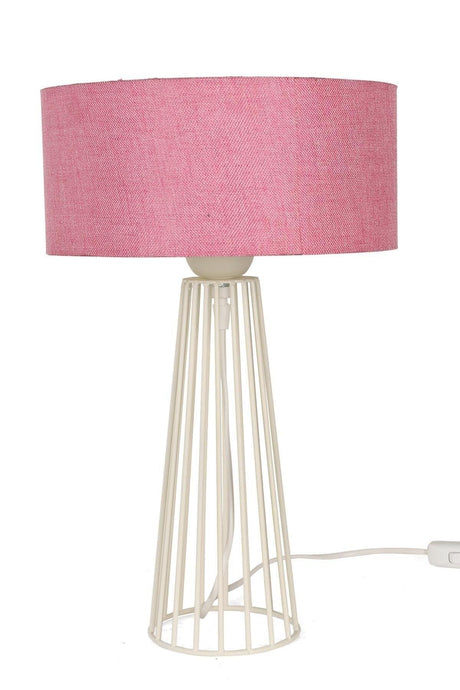 Philippine Table Lamp White Pink Hat - Swordslife